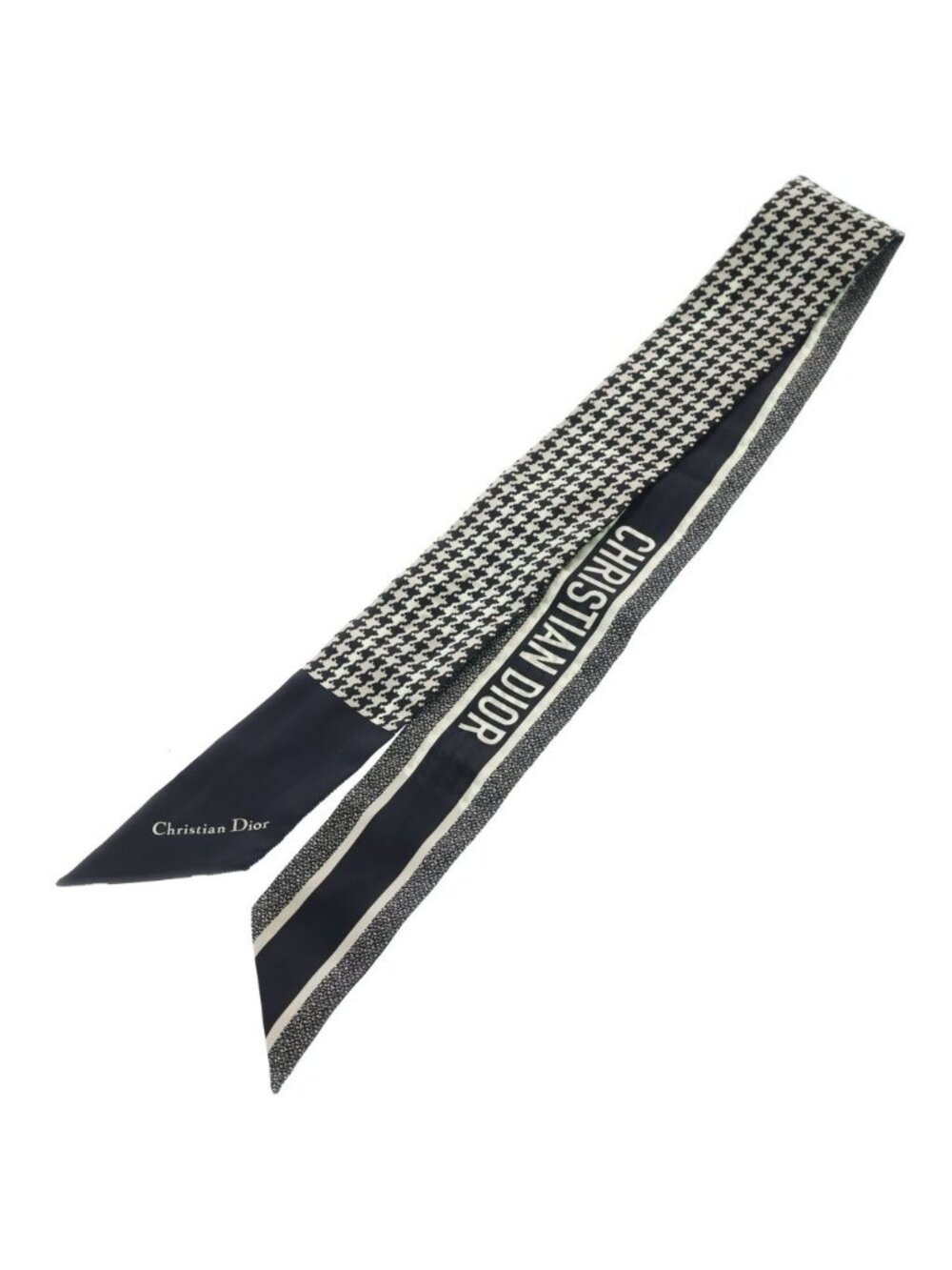 Dior Mitzah Twilly Scarf Black White